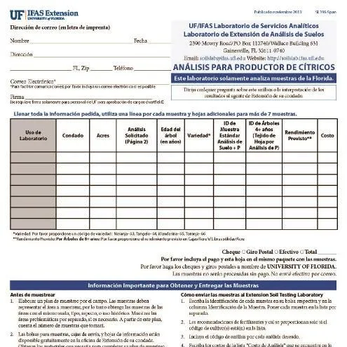 thumbnail for publication: Hoja de Información: Análisis para Productor de Cítricos
